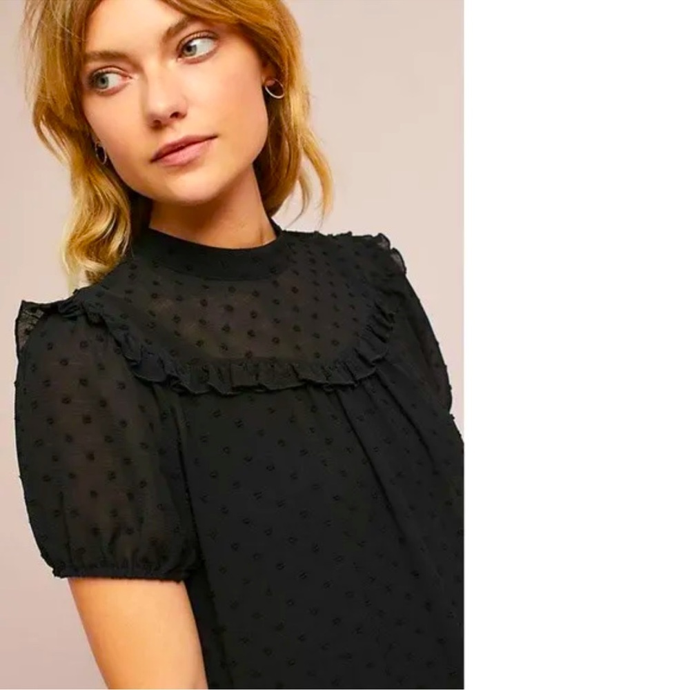 EUC Anthropologie Ro & De Elissa Texture, Black XS